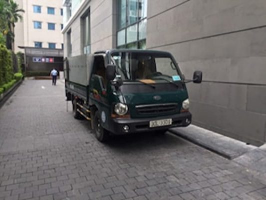 Xe cắt nóc có kích thước nhỏ gọn