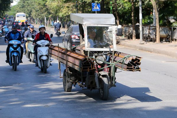 Sử dụng xe ba gác hiện nay phát sinh nhiều bất cập