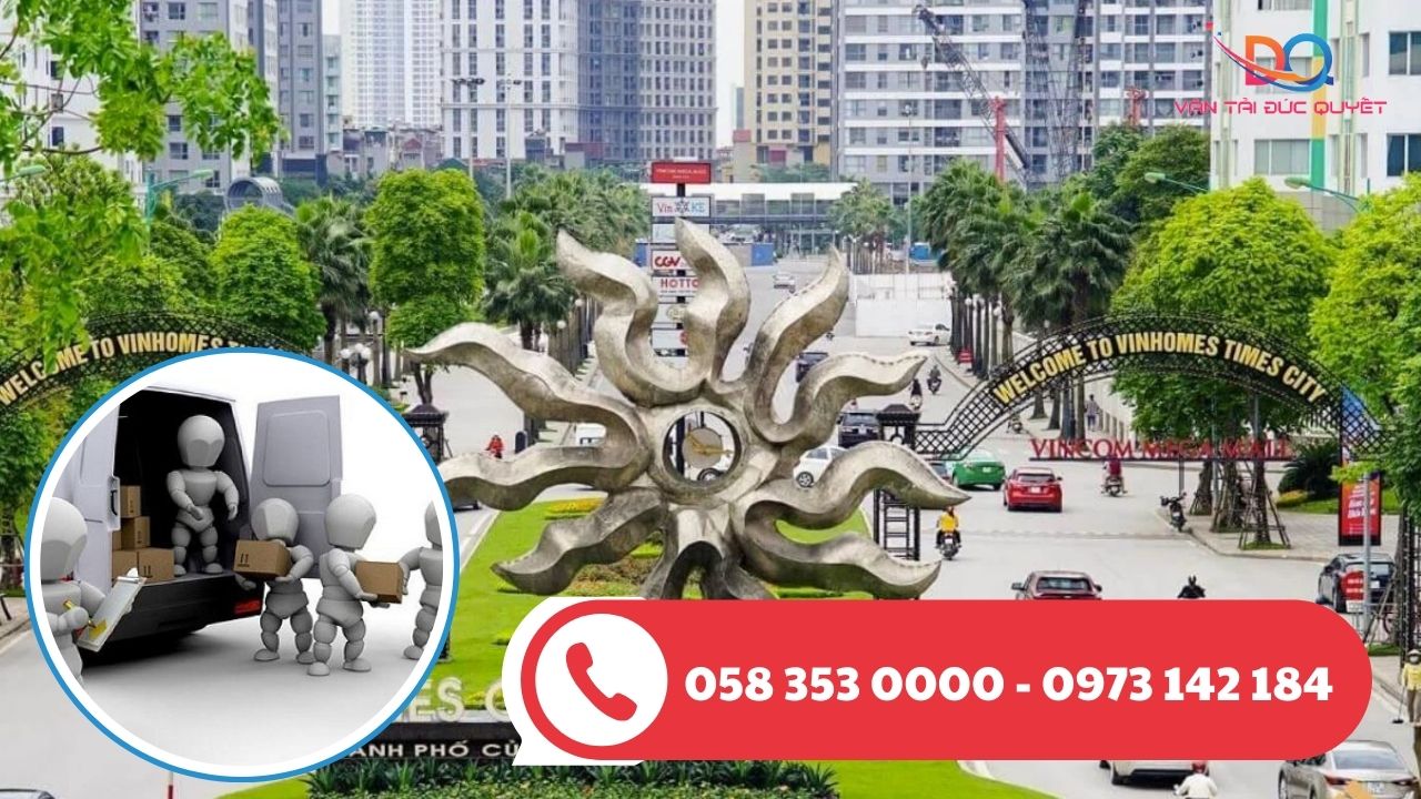 Dịch vụ taxi tải chuyển đồ của Vận tải Đức Quyết tại Times City